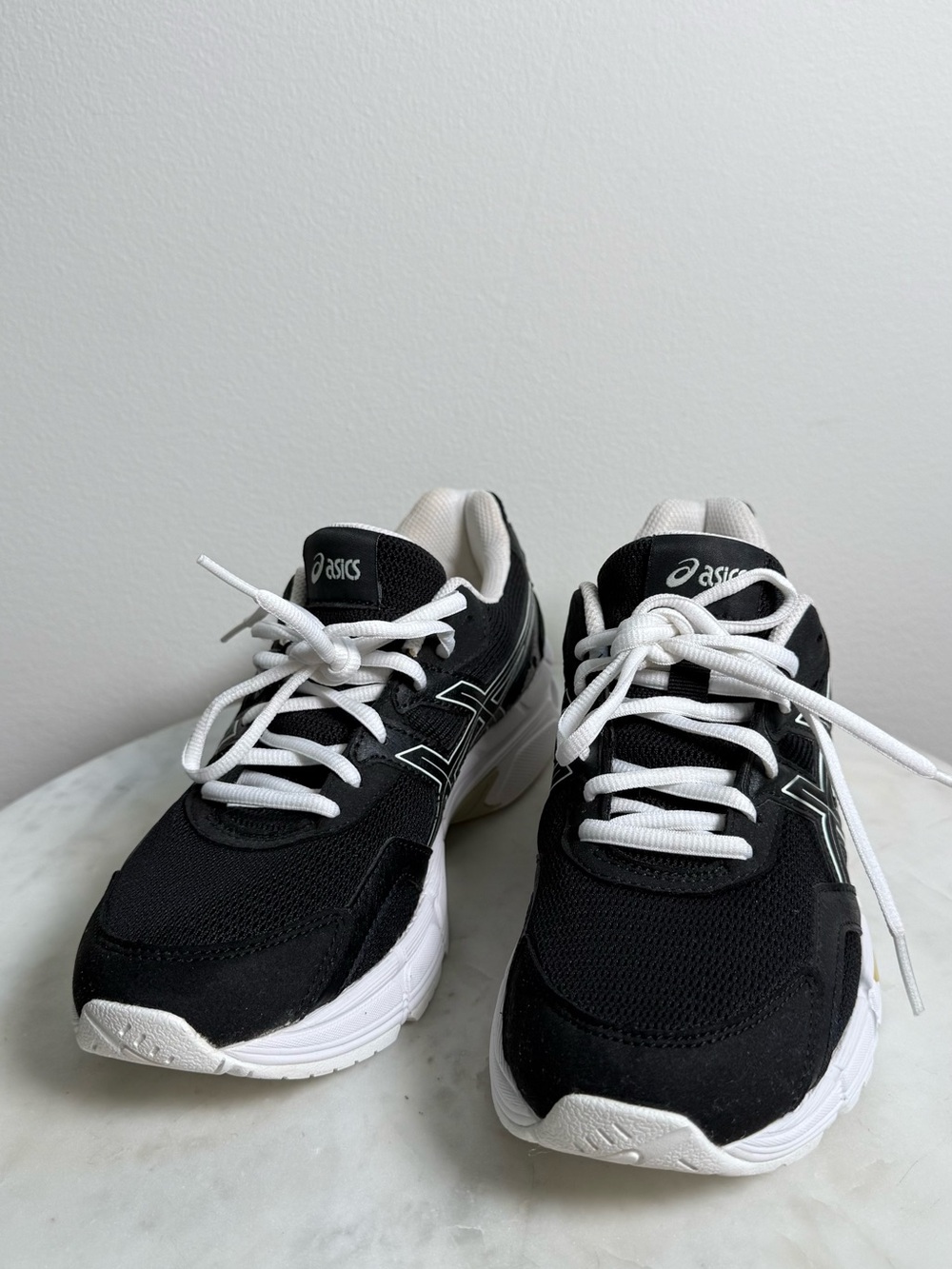 Asics Black and White Athletic Sneakers